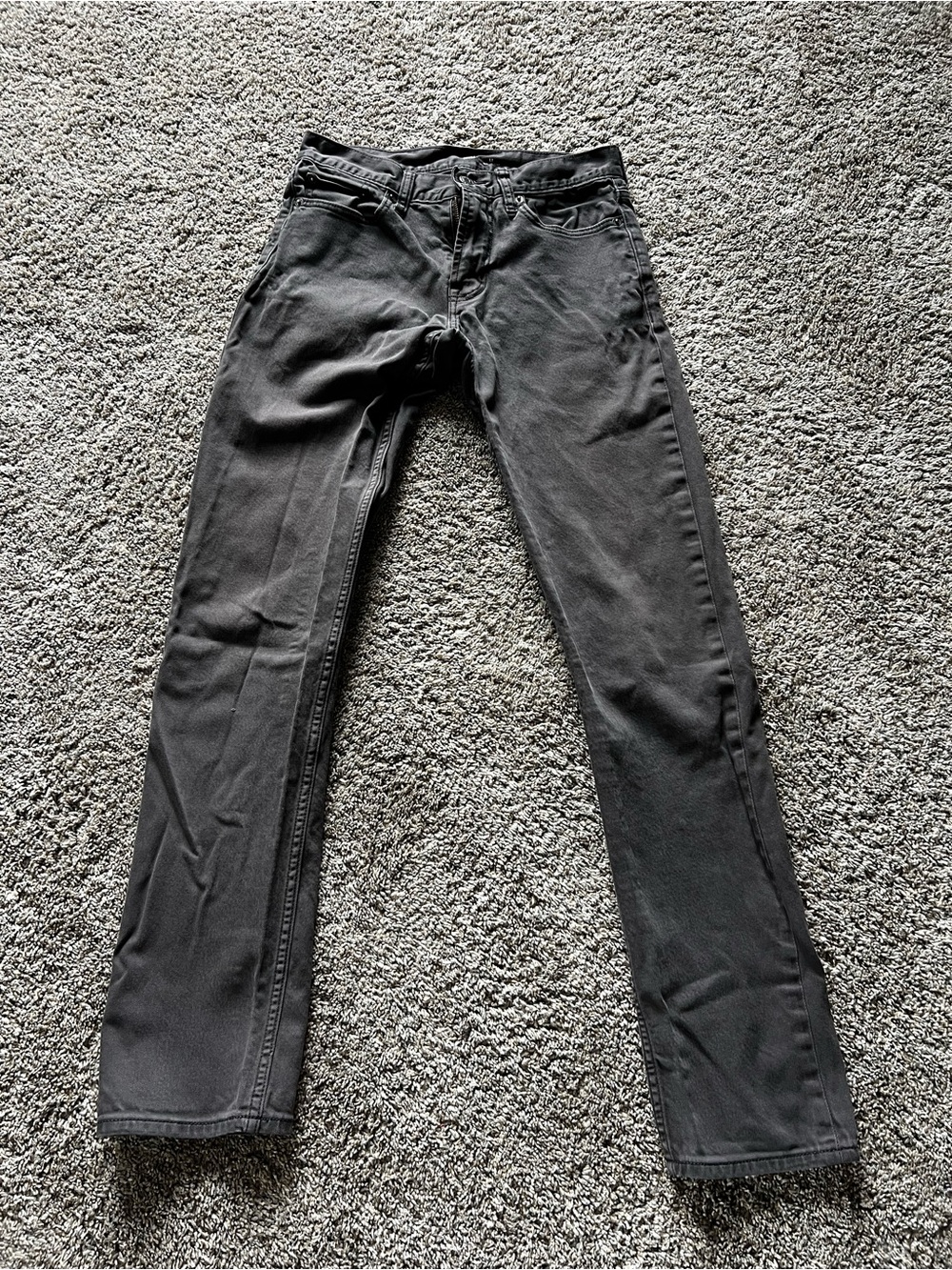 Classic Gray Men’s Jeans - Slim Straight Fit